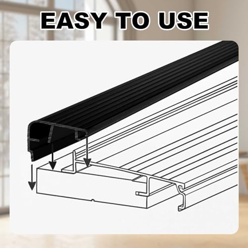 4 Pcs 36" L Fixed Vinyl Sill Threshold Cap 1-3/8 Inches High, Black - color: Black, size: 1-3/8,36 Inch