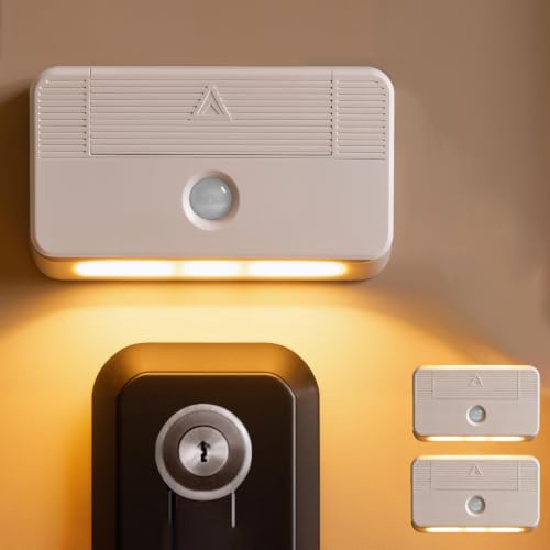 Keyhole Light 2 Pack, Wireless Motion Sensor Door Light with PIR