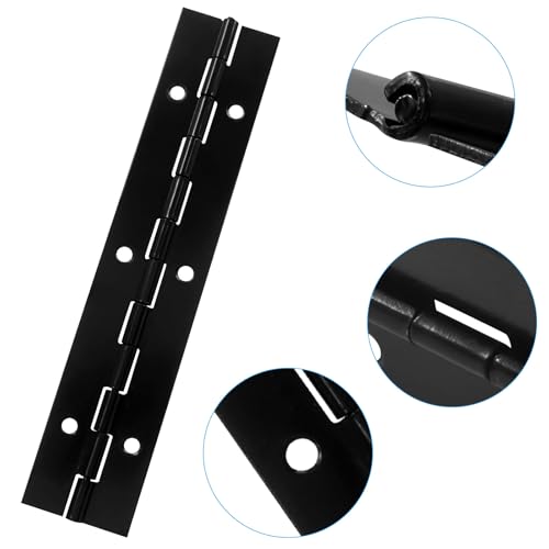 2Pcs 6 Inch Heavy Duty Piano Hinges, Black - size: 6 Inch