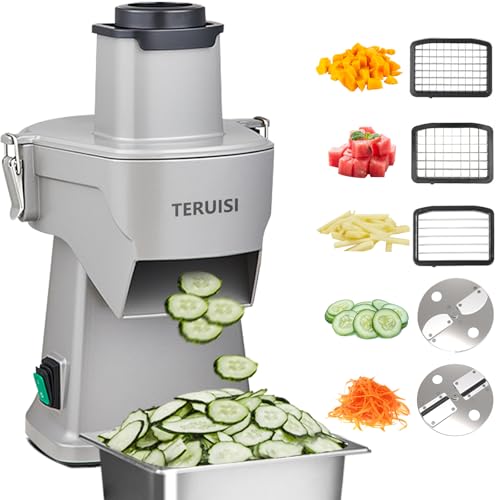 4-In-1 Electric Vegetable Chopper, 200W Vegetable Slicer Food Processor, Veggie Food Cutter With Slicing Shredding Dicing And Striping Function For Commercial Home Use,110V - size: 4-In-1 Electric Vegetable Chopper