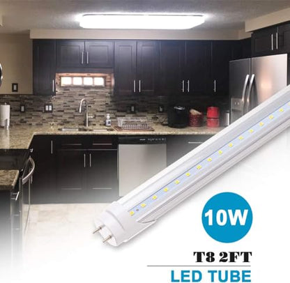 JESLED 2FT T8 LED Tube Light, 5000K Daylight, 4 Pack