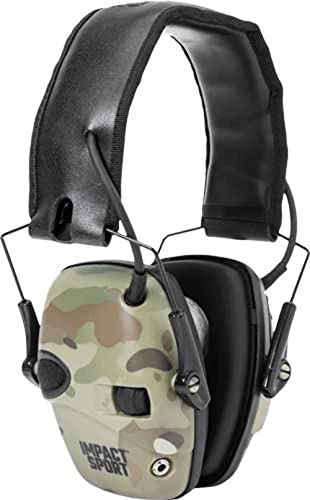 Howard Leight R-02526 by Honeywell Impact Sport Sound Amplification Electronic Shooting Earmuff, MultiCam - color: Multicam, size: Medium