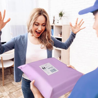 Fuxury Poly Mailers 10x13" 500 pcs, Shipping Bags Bulk for Clothes,Purple - color: Light Purple, size: 10x13" 500pcs