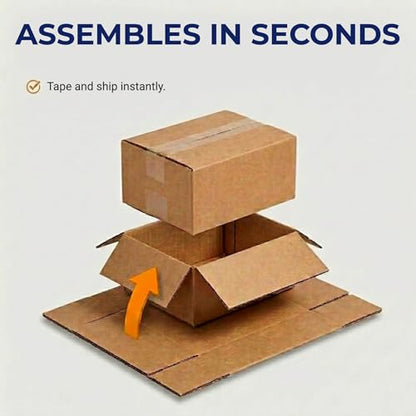 BOX USA Large Moving Boxes 20"L x 20"W x 15"H 6-Pack - Corrugated Cardboard Box for Shipping, Mailing, Packing, Packaging and Storage - size: 20x20x15" Large 6-Pk