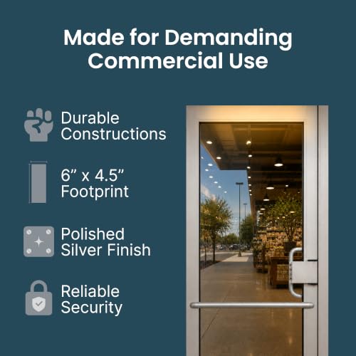 Adams Rite Push Paddle Storefront Door Handle, 6"x4.5", Right, Aluminum, PD - color: Aluminum Silver, style: Right Hand