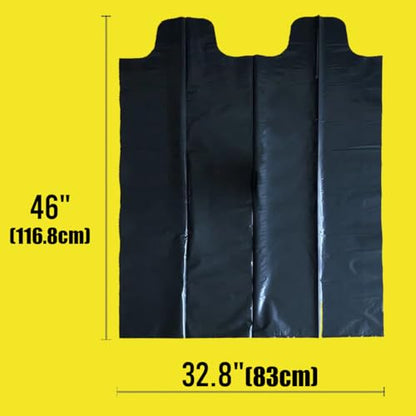 BEIDOU-PAC Contractor Heavy Duty Trash Bags 42 Gallon | 26 Count | 3 MIL | 32.8" X 46" | Large Black Flap Tie Construction Garbage Bags for Business Home Commercial, Industrial, Storage, Outdoor - style: 42 Gal Contractor Bag |76.2 Micron |26 Count