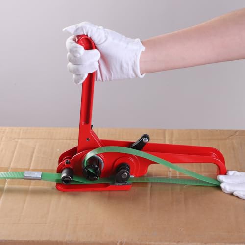 Pallet Banding Strapping Kit, Packaging with Green 5/8" x 1000 Ft PET Strap