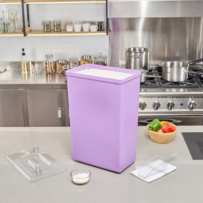 Restaurantware 10 gal Purple Plastic Cup Ingredient Bin - color: Purple