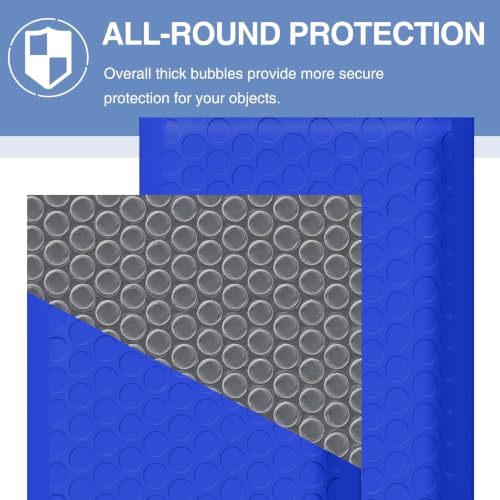 Famagic Bubble Mailers 6x10 Inches 100pc Dark Blue Usable 6x9 Self Seal Adhesive Padded Envelopes Shipping Bags for Jewelry Makeup Supplies - color: Dark Blue, size: 6x10 Inches 100pcs