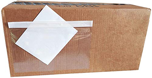 6" x 9" Clear Adhesive Top Loading Packing List Shipping Label Envelopes (300-Pack) - size: 300-Pack