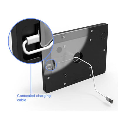 VidaMount White Enclosure and Fixed VESA Slim Wall Mount [Bundle] Compatible with Samsung Galaxy Tab A 8.0 (2017) - color: White, size: Galaxy Tab A 8.0 (2017)