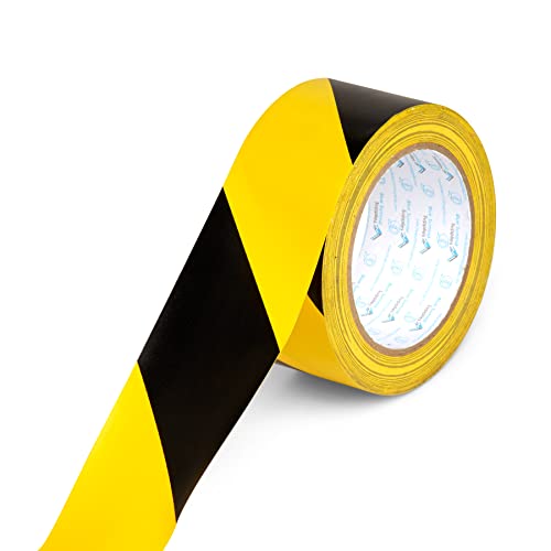 Blue Summit Supplies 3 Pk Floor Marking Tape, 2" x 108 ft, Black and Yellow