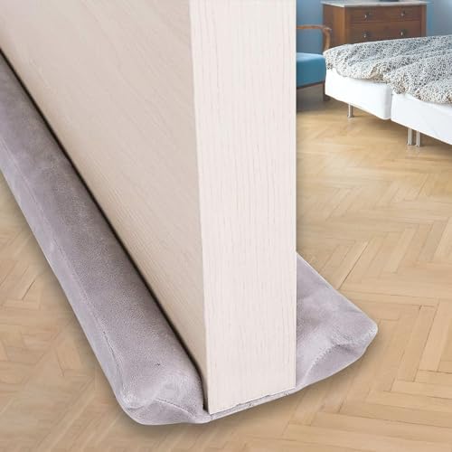 VISEMAN 36 Inch Under Door Stopper, Door Noise Blocker - color: Gray