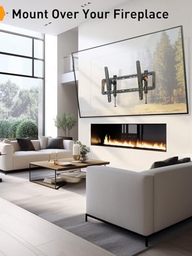 Perlegear Advanced Tilting TV Wall Mount for 42–90 inch TVs up to 150 lbs - size: Fits 42-90" TVs / Max 24" Wood Stud