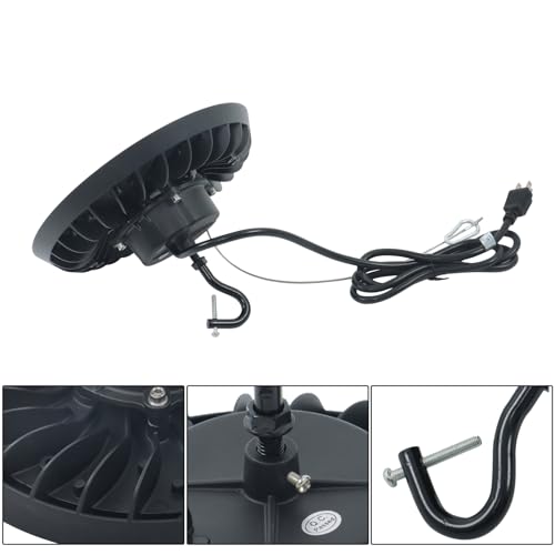 findmall LED High Bay Light, 6000K, 21000LM, UFO Work Light 5FT Power Cord