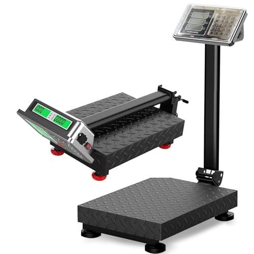 660lb Industrial Platform Scale with 0.1 LB Accuracy LCD Display - color: Black Standard