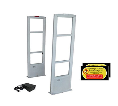 Retail Store Merchandise Proetection RF 8.2 MHz Loss Prevention Security Antenna System + Warning Stickers. Great for Clothing Stores, boutiques, Shoe Stores, Gift Shops.