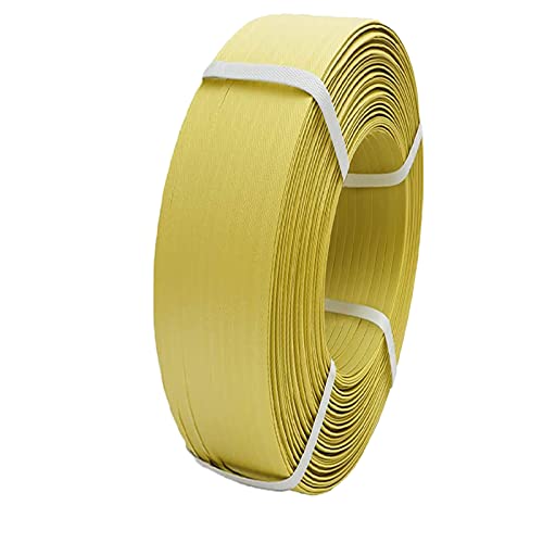Poly Strapping 1/2" Plastic Strapping, 600lbs Break Strength, Yellow - color: 330FT Poly Strapping 1/2"