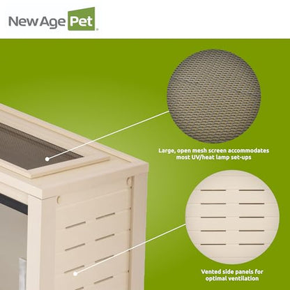 New Age Pet® ECOFLEX® 36" Mojave Reptile Enclosure, Medium, Maple - color: Tan, size: Medium