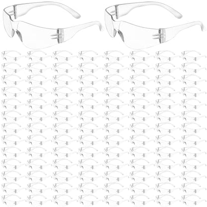 80 PCS Safety Glasses Bulk Unisex, Clear Safety Goggles with ANSI Z87.1 - color: Clear