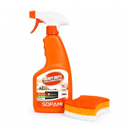 SOPAMI Kitchen Degreaser Spray, Heavy-Duty All Purpose Cleaning