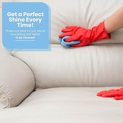 Microfiber Cleaning Towel, 16x16 Blue, Pack of 180 Pieces - color: Blue, size: 180 pieces