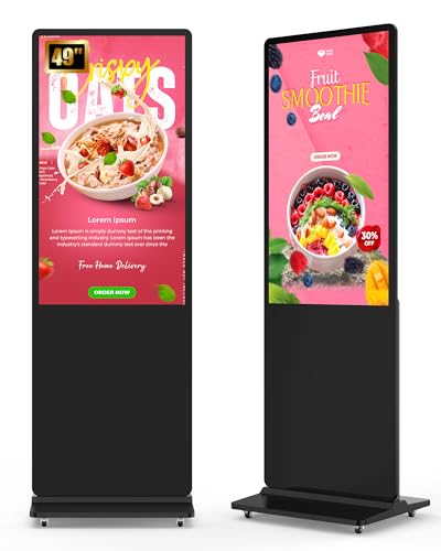 49-inch Digital Signage Display, 2K LCD Screen Auto Media Kiosk - color: Non-touch screen, size: 49"