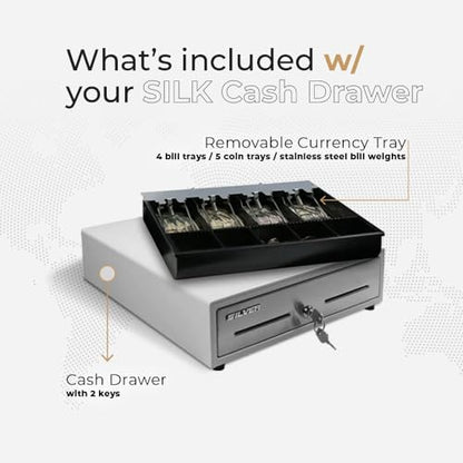 Cash Register Drawer 13 in, White