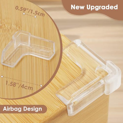 12 Pack Corner Protector Baby - New & Improved Edge Protector for Baby, Furniture Corner Edge Safety Bumpers, Clear Baby Proof Corners and Edges, Cushion to Cover Sharp Furniture & Table Edges