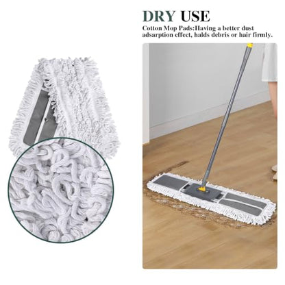Masthome 36.2 in Large Dust Mop with Adjustable Long Handle 60 " - color: Grey Large