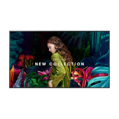 Samsung 55” Commercial UHD Signage, 28.5mm Depth, Dynamic Crystal Color, Quantum Processor Lite 4K, Ultra Slim Depth, Home UI, Centered VESA Holes, 3-Year Warranty, LH55QBCEBGCXGO - size: 55-inch