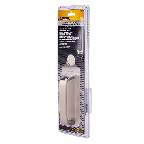BRINKS Commercial - Commercial Door Pull Plate with Cylinder Hole, Satin Chrome Finish - Meets ANSI Grade 1 Standards, is UL Listed, and is ADA Compliant - color: Satin Chrome