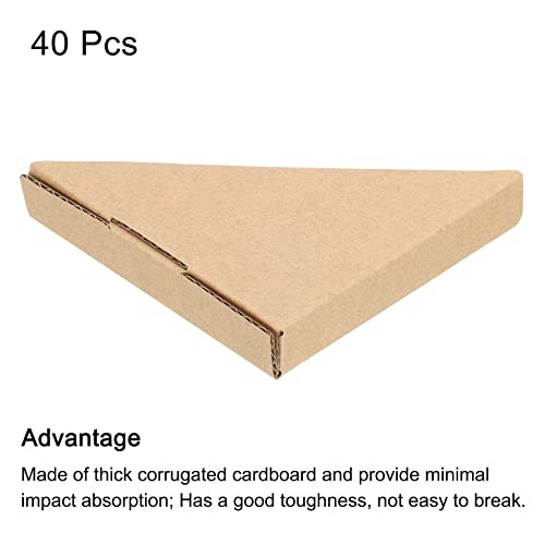 MECCANIXITY Adjustable Cardboard Corner Protector, Cardboard Edges Protector 10x10x1.7cm for Art, Packing, Shipping Supplies Pack of 40 - size: 10x10x1.7cm