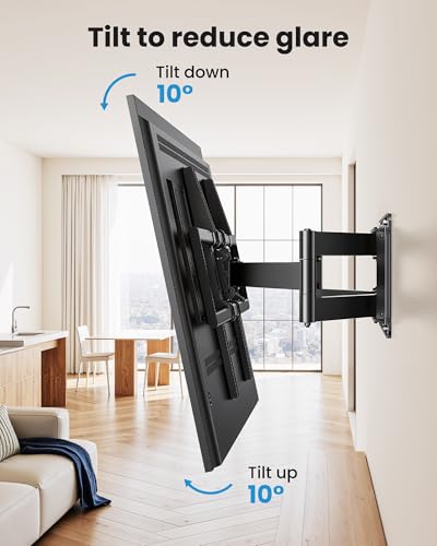 USX STAR Full Motion TV Wall Mount Bracket for 85 86 90 98 100 120 inch TVs - size: 60-120"