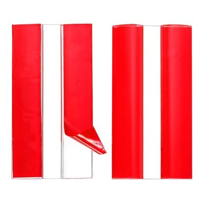 uxcell 2pcs Acrylic Flexible Hinges 65x35mm Invisible Living Hinge 360° - size: 65x35mm