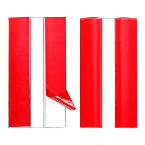 uxcell 2pcs Acrylic Flexible Hinges 65x35mm Invisible Living Hinge 360° - size: 65x35mm