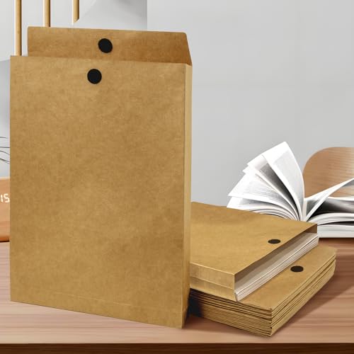 Cheardia 30 Pcs Large Expandable Envelope, 9.4 x 13" Big Mailing Envelope