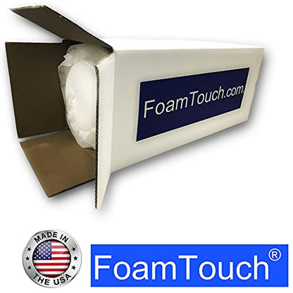 FoamTouch Upholstery Foam Cushion High Density 5'' Height x 30'' Width x 72'' Length - size: 5" x 30" x 72"