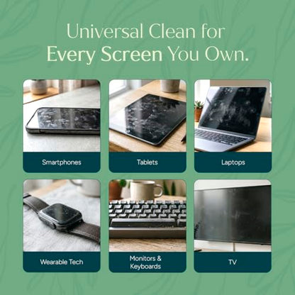 Puracy Screen Cleaner with Microfiber Cloth – All Purpose Phone, Laptop, Computer, TV Screen Cleaner for Smart TV, Streak-Free and Fingerprint-Free (4 oz, Free & Clear) - size: 4 fl oz (Pack of 1)