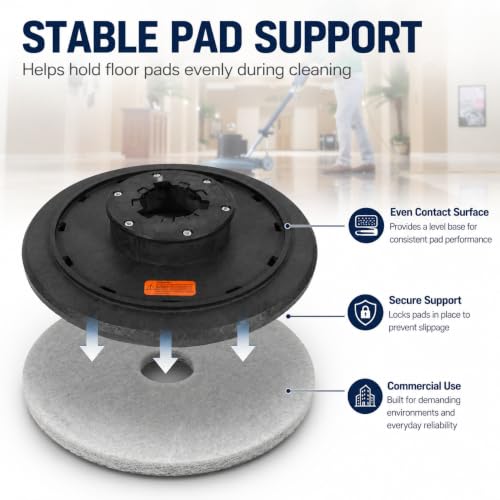 16-Inch Floor Buffer Pad Driver for 17-Inch Buffer & Scrubber, 2-Inch Riser - size: 2" Raised
