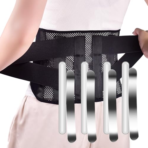 Ultra-Thin Breathable Back Support Belt – Adjustable Waist Belt for Lower Back Pain Relief, Sciatica & Posture Support for Men & Women – Lightweight, Flexible, Comfortable for All-Day Wear (Medium)