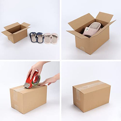 CRUGLA 40 Packs 10x6x6 Shipping Boxes, Brown Mailing Boxes - size: 10x6x6 Inch