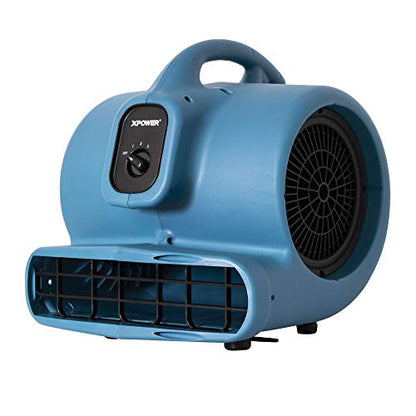 XPOWER P-600A Pro 1/3HP 2600 CFM Centrifugal Air Mover, Carpet Dryer, Floor Fan, Blower, for Water Damage Restoration, Janitorial, Plumbing, Home Use