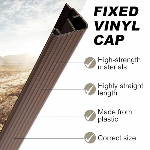 2 Pcs 48" L Fixed Vinyl Sill Threshold Cap 1-3/8 Inches High, Dark Brown - color: Dark Brown, size: 1-3/8,48 Inch