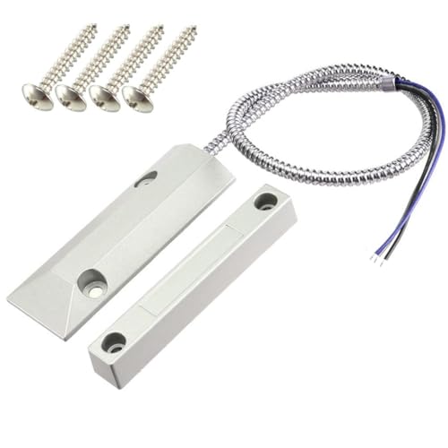 Gebildet 3 Wires Rolling Door Contact Magnetic Reed Switch Alarm for N.O./N.C. Applications OC-55 - color: Silver-E1283