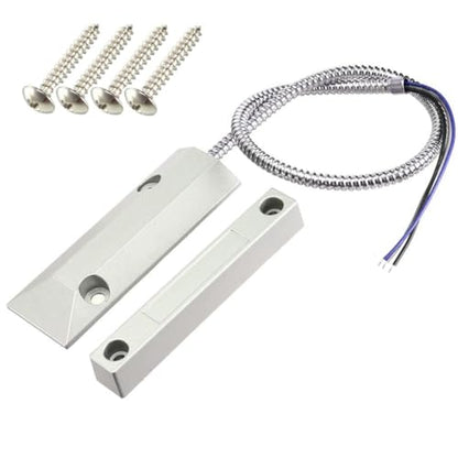 Gebildet 3 Wires Rolling Door Contact Magnetic Reed Switch Alarm for N.O./N.C. Applications OC-55 - color: Silver-E1283