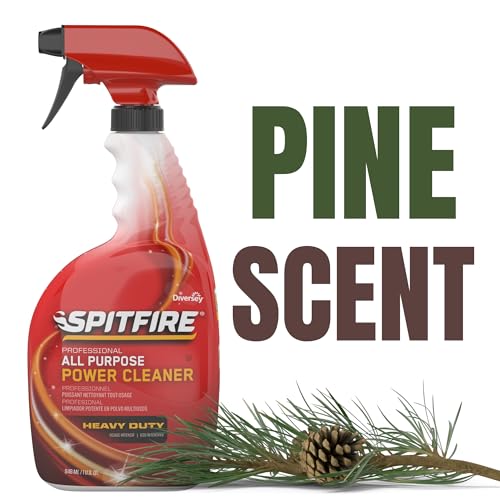 Spitfire Diversey Professional Power Cleaner, Fresh Pine, 32 oz, 4 Pack - color: Ready-to-Use Spray, size: 32 Fl Oz (Pack of 4)