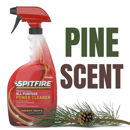 Spitfire Diversey Professional Power Cleaner, Fresh Pine, 32 oz, 4 Pack - color: Ready-to-Use Spray, size: 32 Fl Oz (Pack of 4)