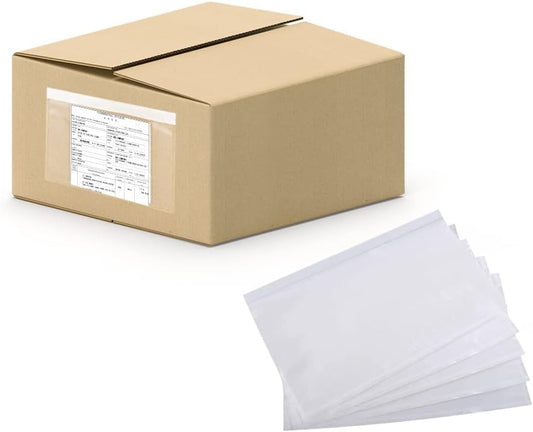 6" x 9" Packing Slip Envelope Pouches, Clear Adhesive Top Loading Packing List Label Sleeve - 1000 Packs Shipping Envelopes - size: 6" x 9" - 1000 Pcs
