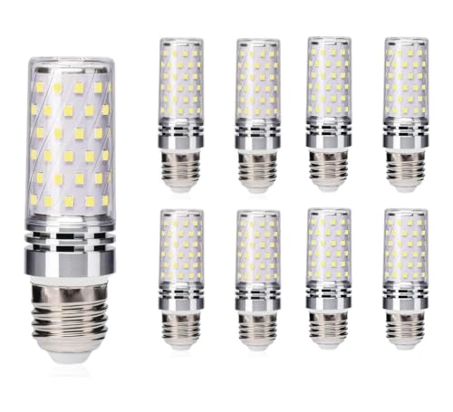 8W LED Corn Light Bulb - Equivalent 60W Incandescent, 800LM, E26 Base Daylight 6500K Non-Dimmable, 9-Pack - color: Daylight 9 Pack